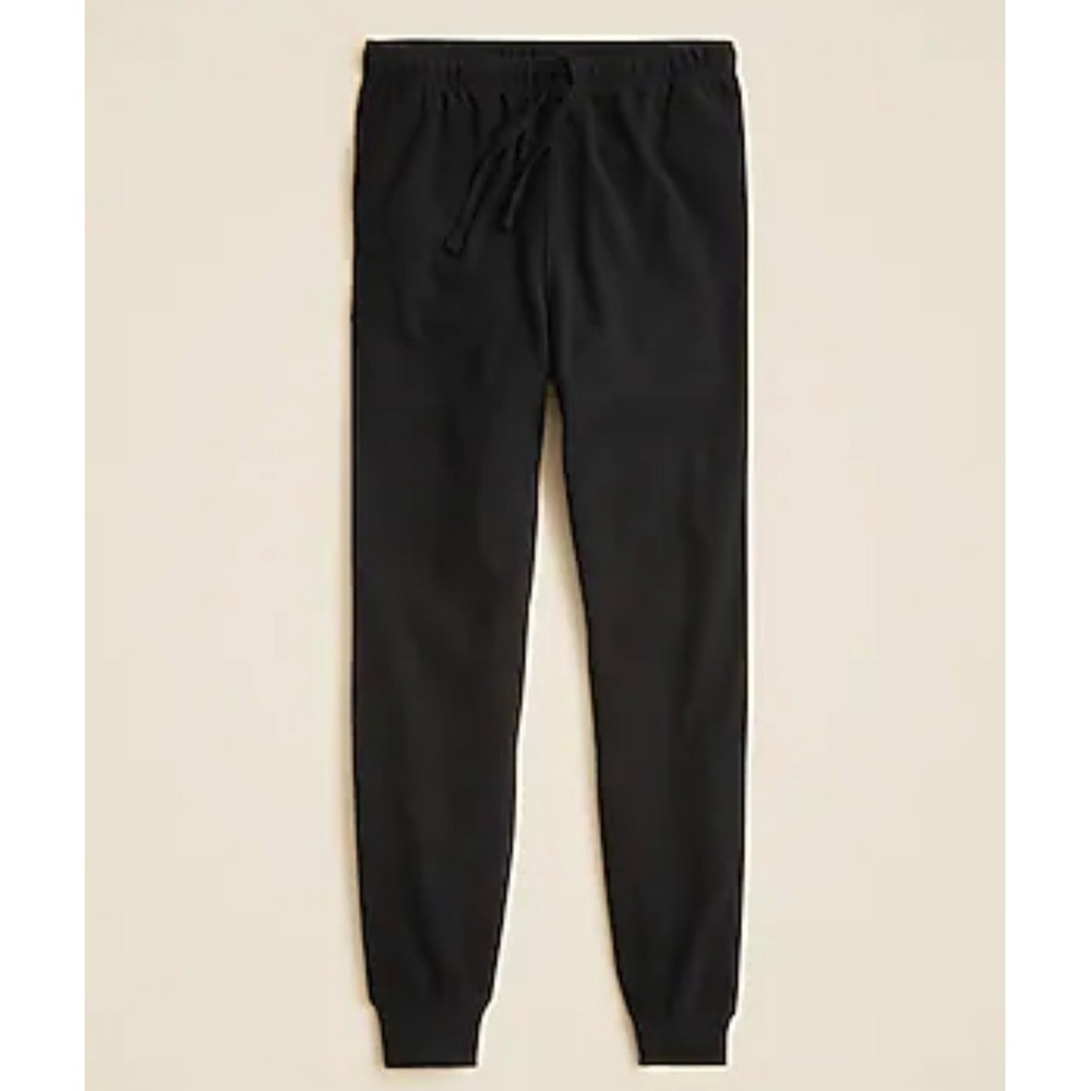 J.Crew‎ Mens Knit Goods Jogger Sweatpants Black Medium AZ684 HO22 Drawstring